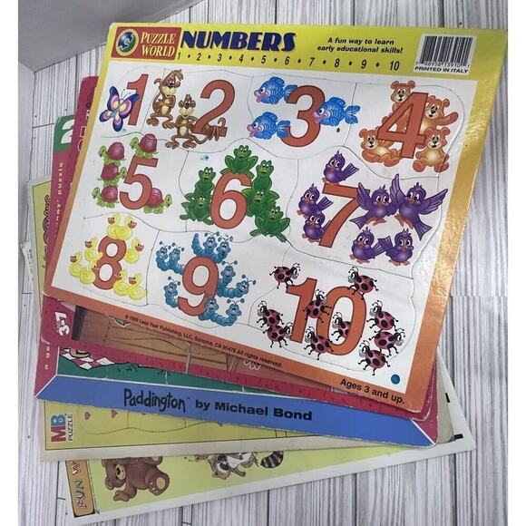 Vintage Jigsaw Puzzle Preschool Kid’s Muppets Pendleton Lot Of 5 1987- 2002 - Picture 2 of 15